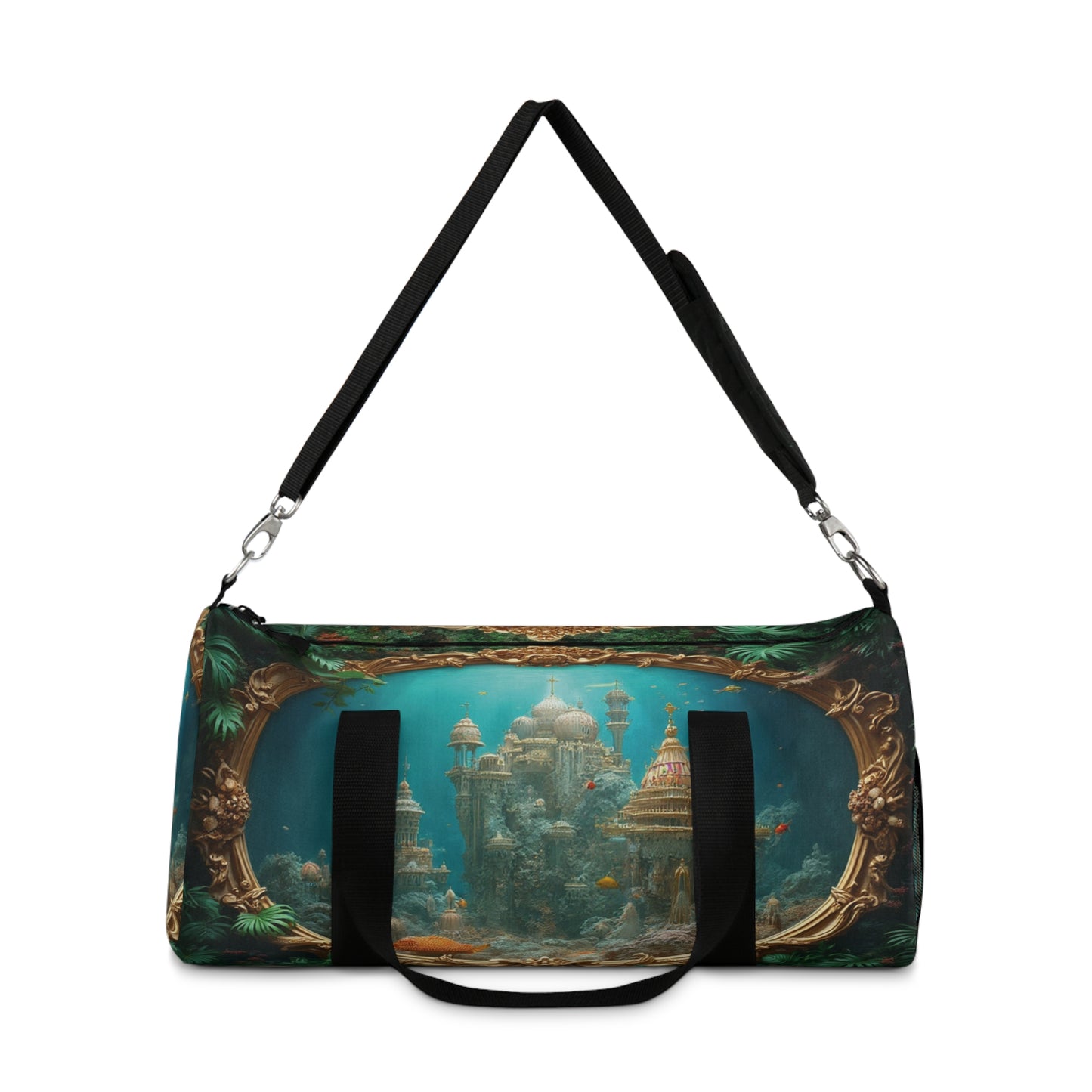 Tropical Duffel Bag - Perfect for Travel and Gym / Mermaid Palace, Aegean Sea