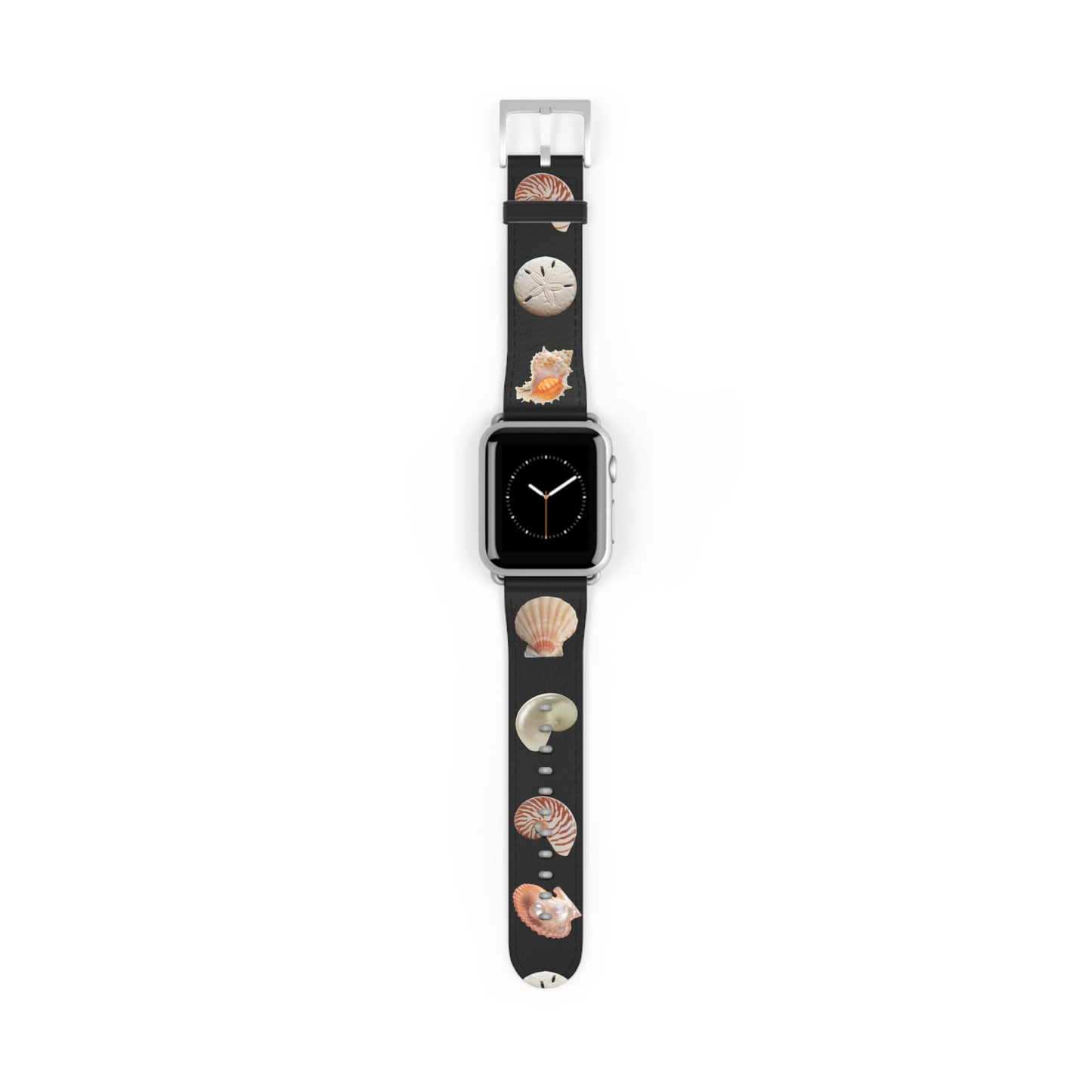 Apple Watch Band - Mixed REAL Seashells/Black