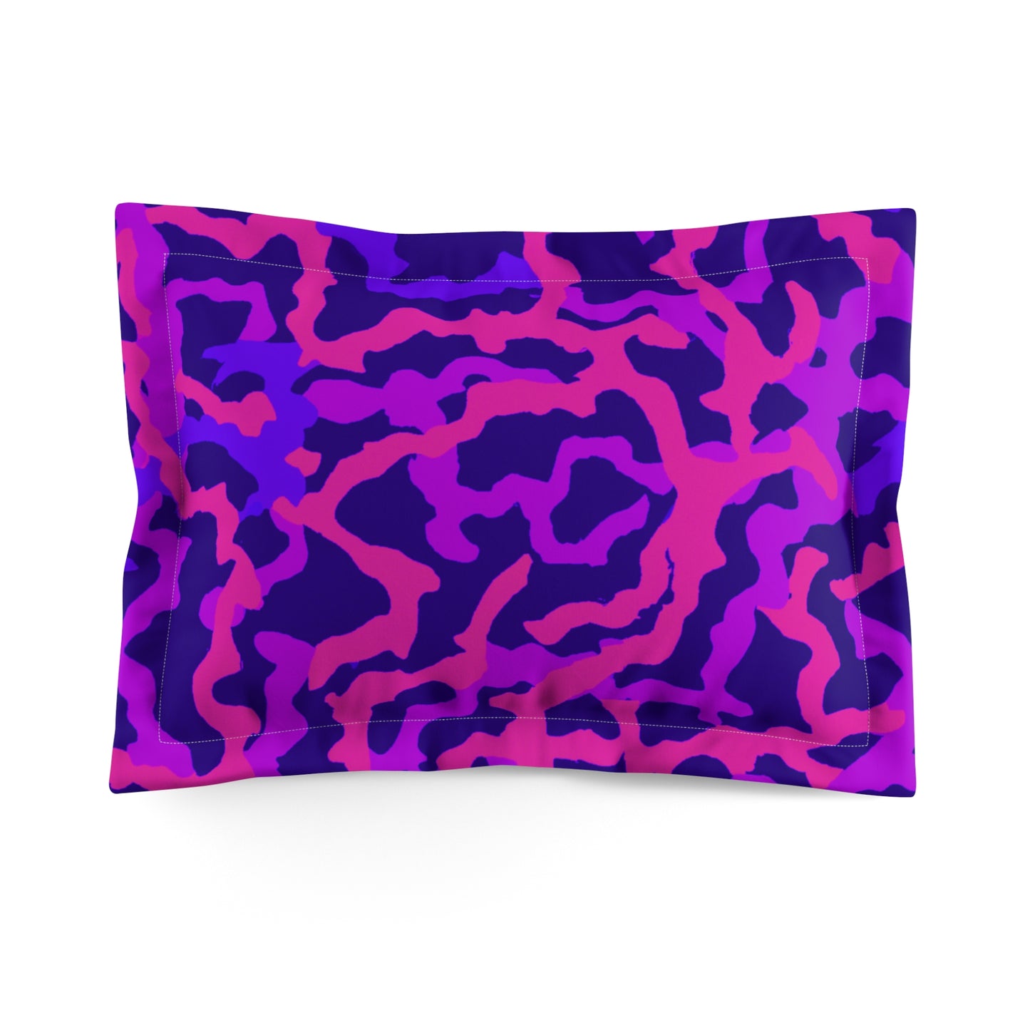 Microfiber Pillow Sham | Tropical Vibes for Relaxation / Coral Threads, Heatwave