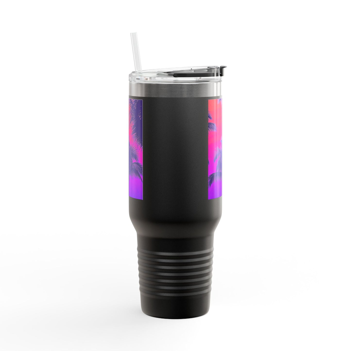Insulated Travel Mug, 40oz / Palm Glow Pop - Perfect for Outdoor Adventures
