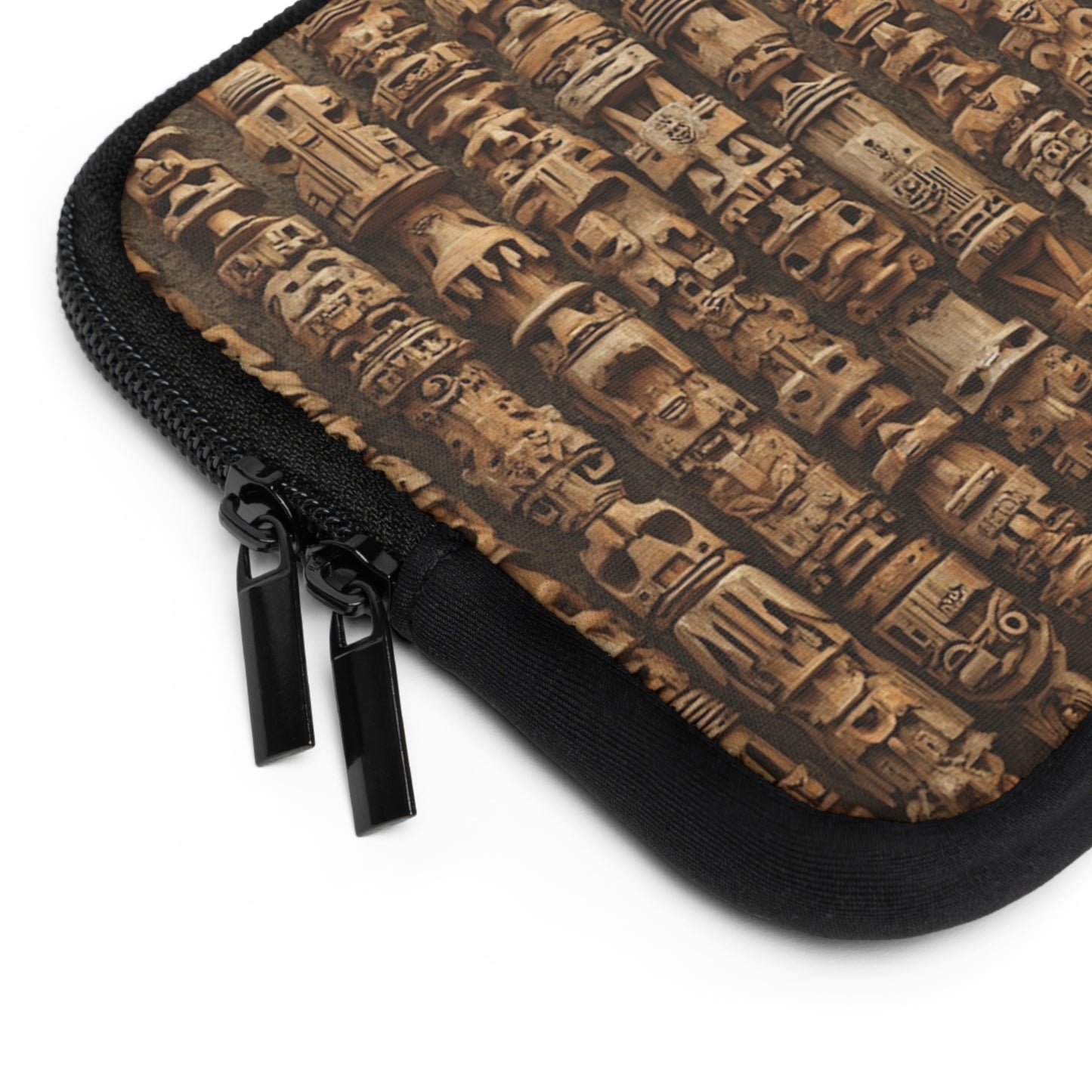 Tropical Laptop Sleeve, 5 Sizes - Perfect for Beach Lovers & Students / Ancient Tiki Totems