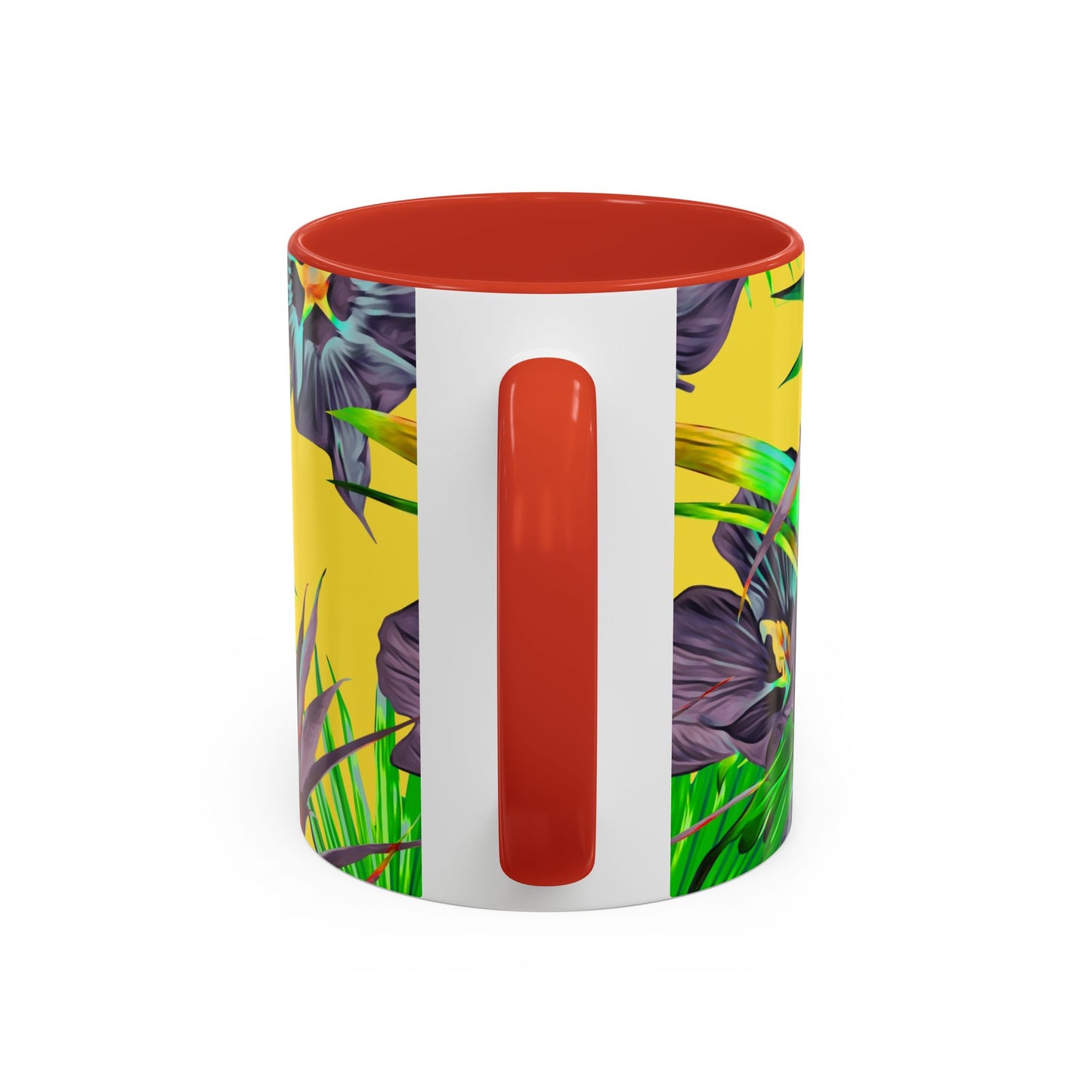 Accent Coffee Mug (11, 15oz), Plant Palooza, yellow / Various Colors