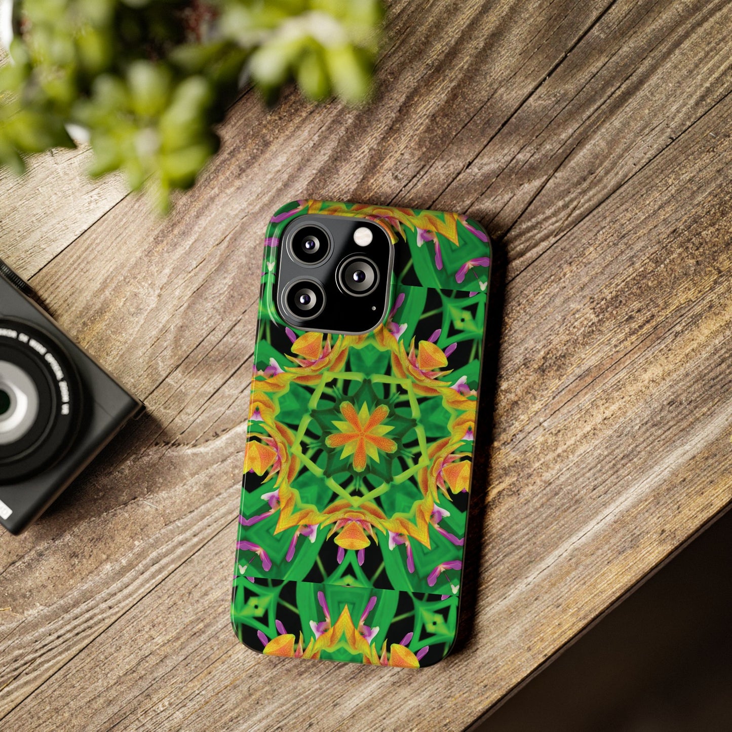 Slim Phone Cases - Orchid Kaleidoscope #2