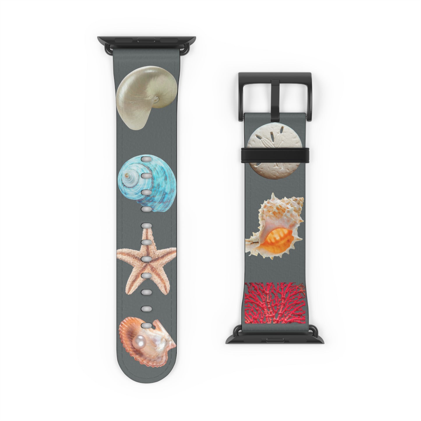 Apple Watch Band - Real Seashell Collection, grey