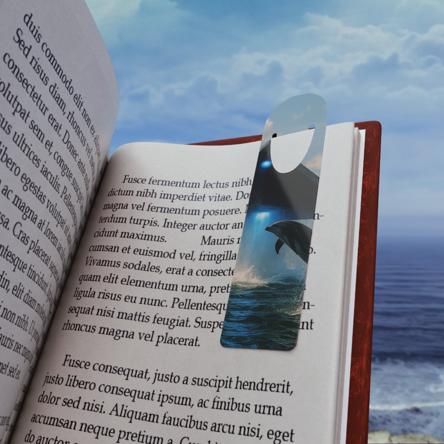 Bookmark - Aluminum, UFO and Dolphin