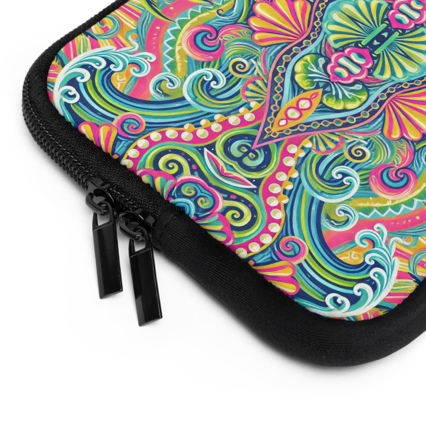 Tropical Laptop Sleeve, 5 Sizes - Perfect for Beach Lovers & Students / Kaleido Bay