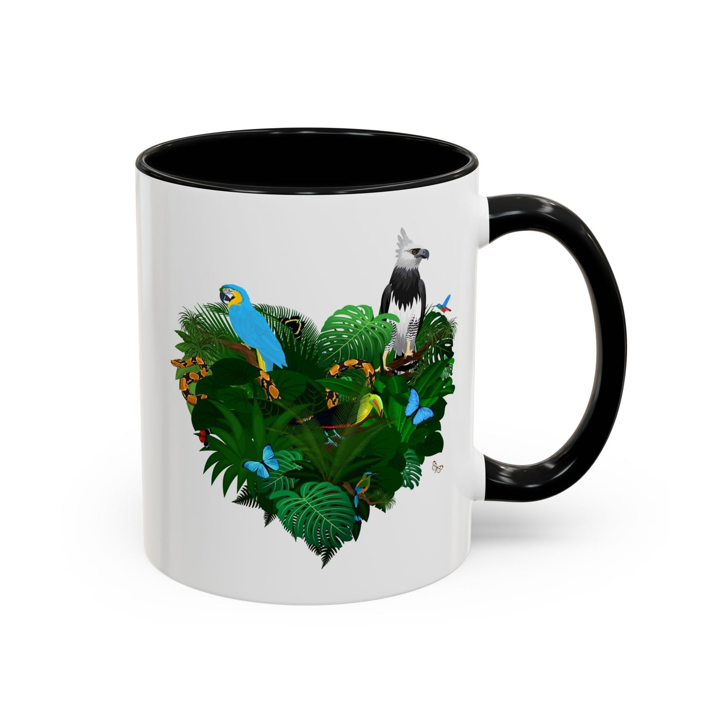 Accent Coffee Mug | Tropical-Inspired Drinkware / Rainforest Love