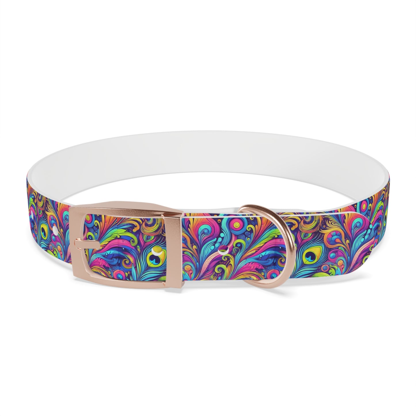 Tropical Dog Collar - Fun and Playful Pet Accessory / Feather Currents Pop