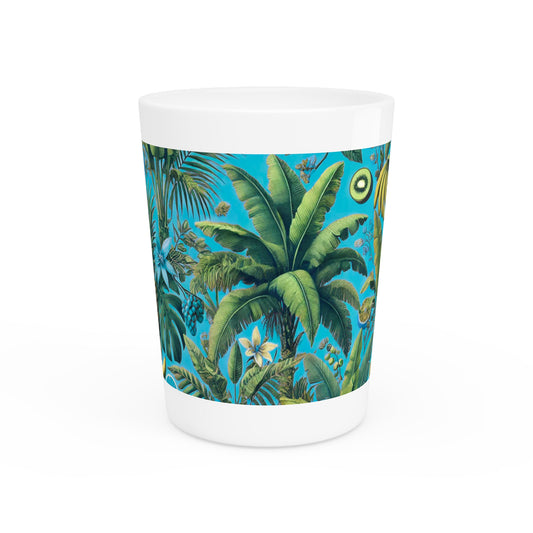 Shot Glass - More Tropical Fruit, Aqua Blue