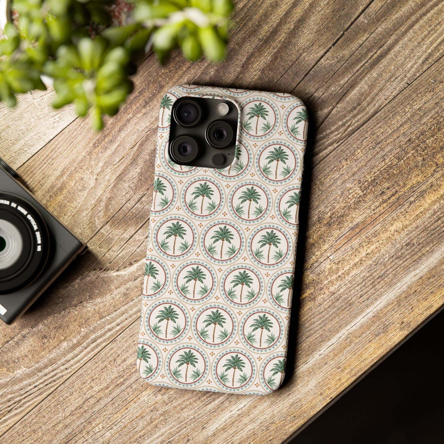 Slim Phone Cases - Mosaic Palm Tree