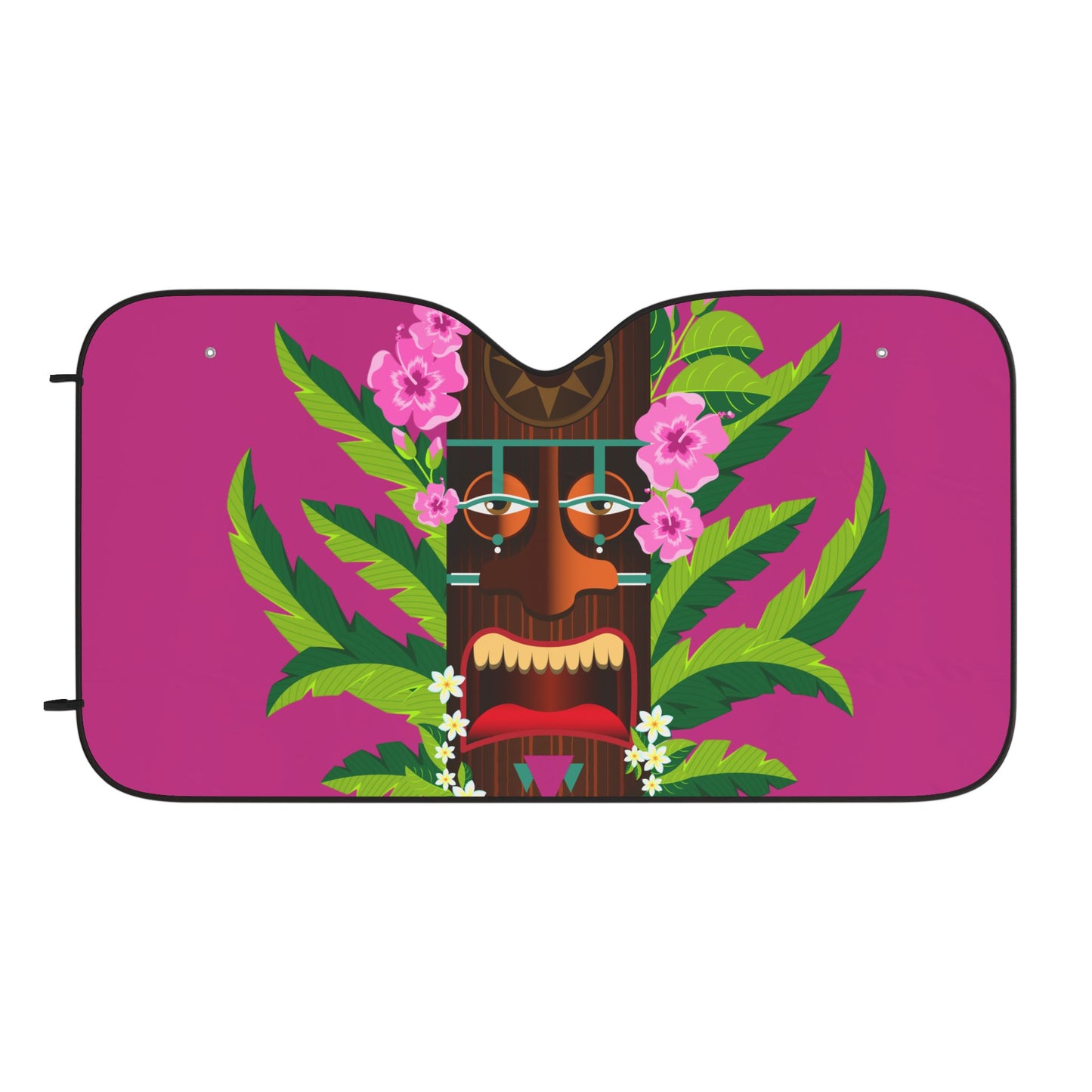 Tropical Car Sun Shades / Tiki Boss Nani, Pink