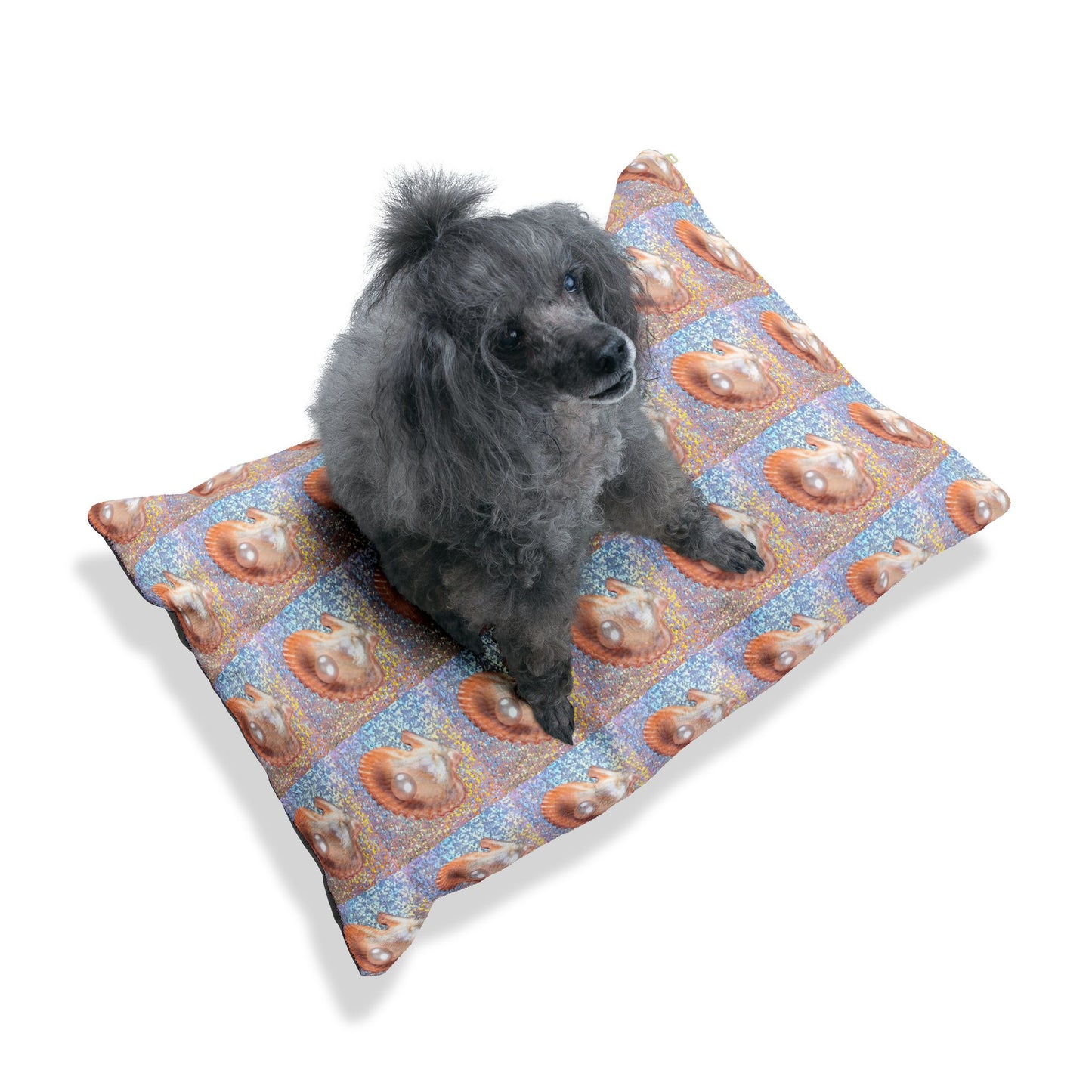 Pet Bed - Cozy and Fun Dog or Cat Bed for Beach Lovers / Disco FW Peach Pearl