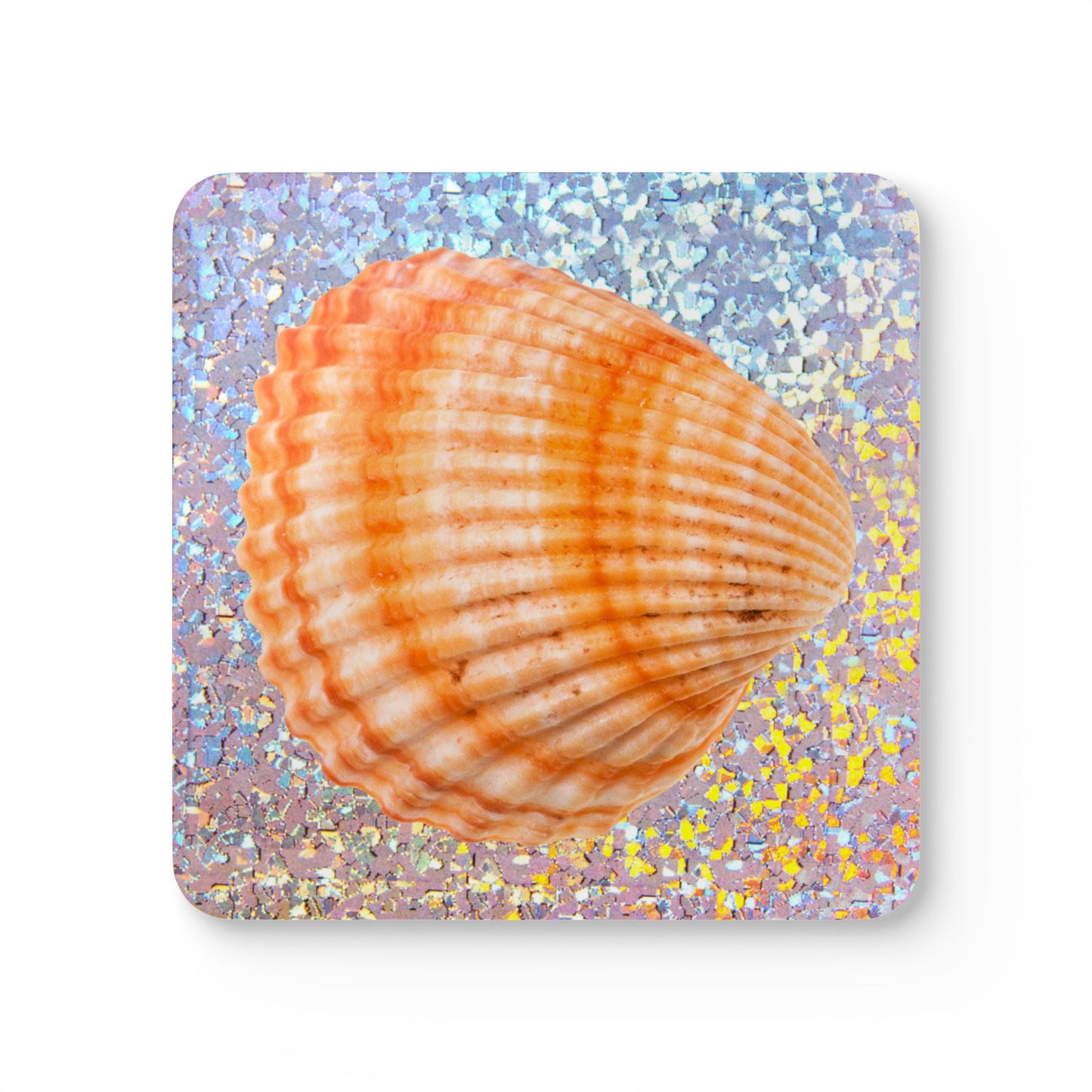 Coaster Set/4 - Disco Orange Scallop