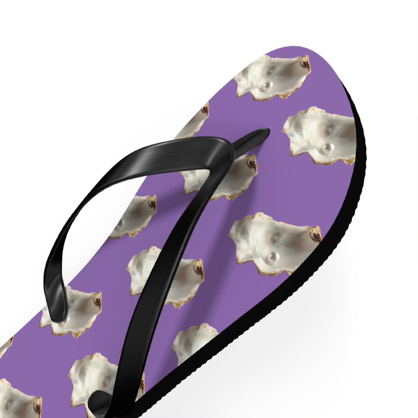 Flip Flops - White Pearl Oyster, light purple