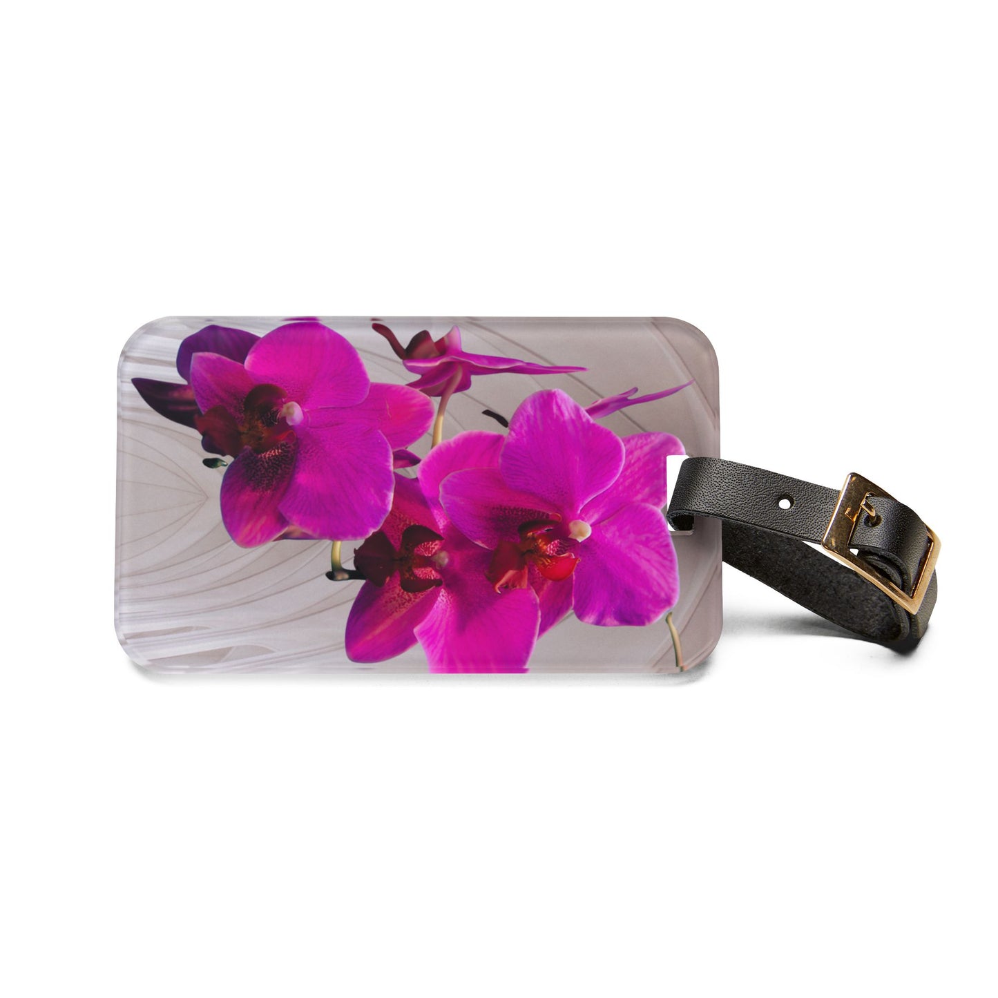 Luggage Tag - Purple Orchid, Gothic