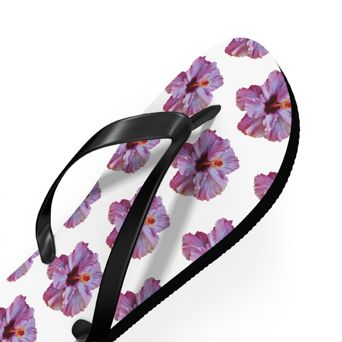 Flip Flops - Purple Hibiscus