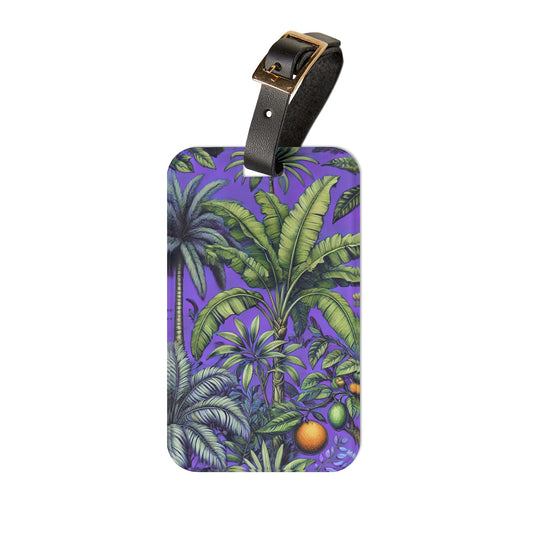Luggage Tag - Tropical Fruit, Purple