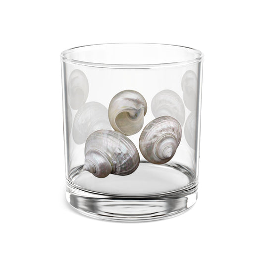 Rocks Glass, 10oz - White Nautilus Trio