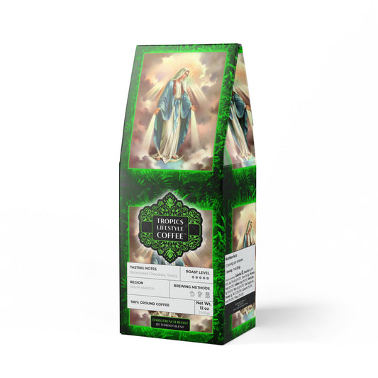 Black Coral Blend™ (Dark French Roast) Specialty Grade Craft Coffee, Religious / Our Lady of Grace
