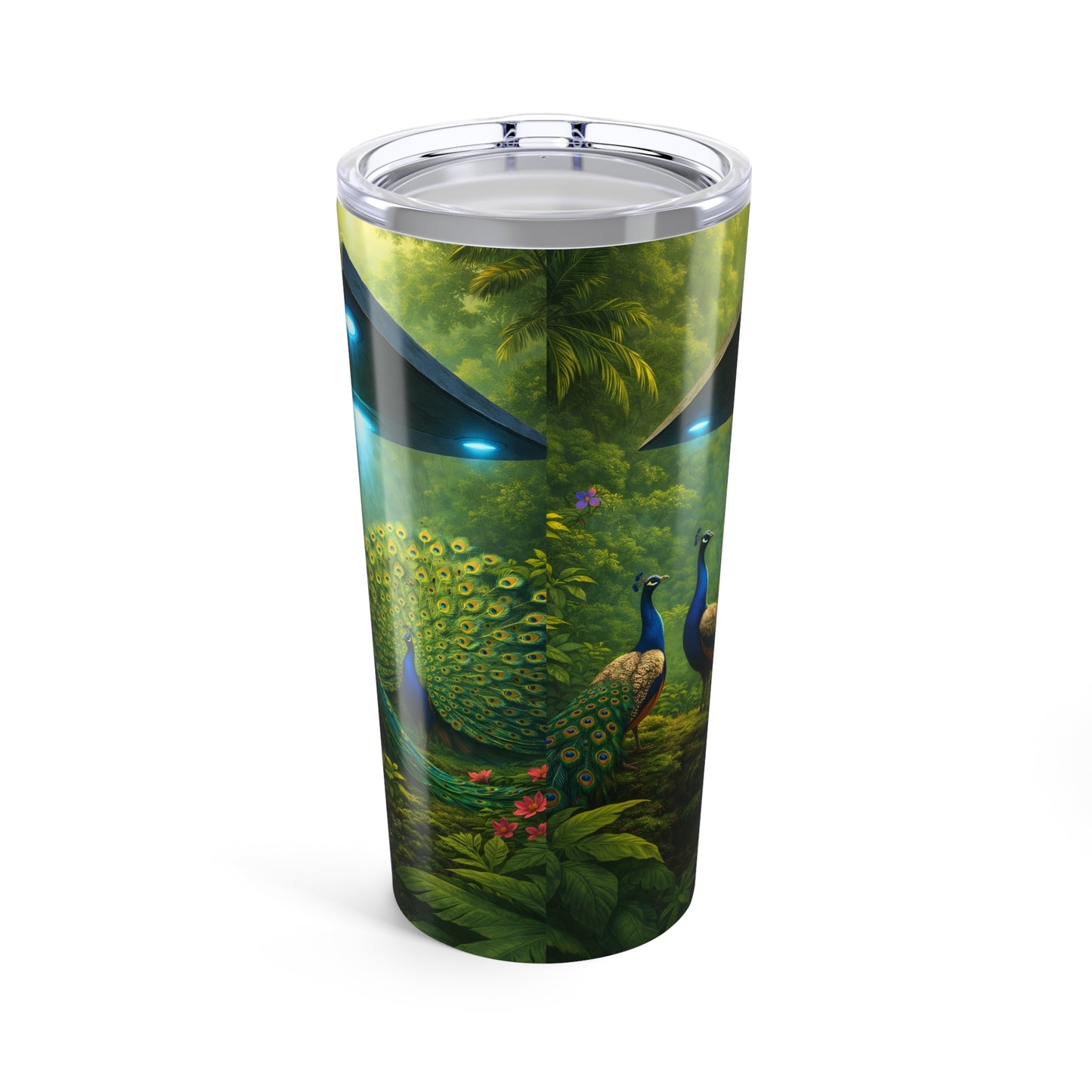 20oz Stainless Steel Tumbler — Peacocks and UFO