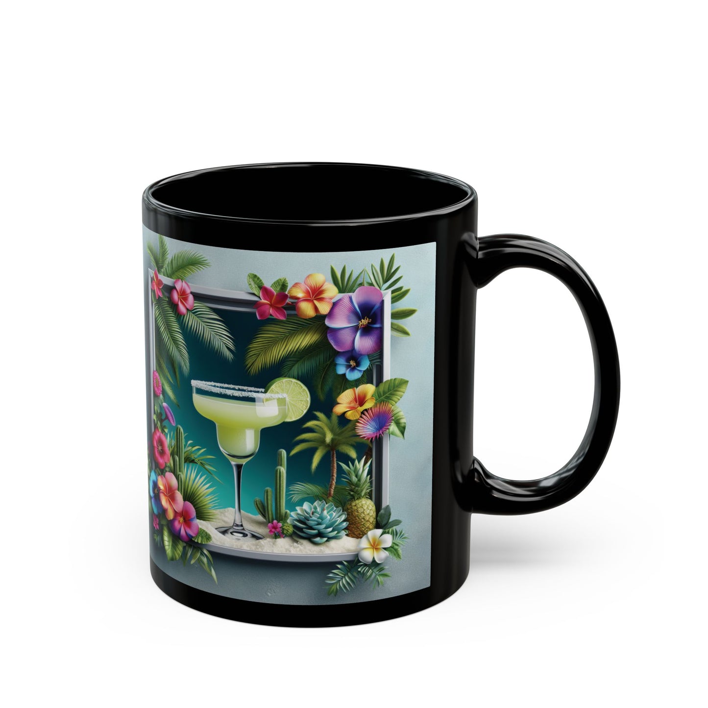 Black Coffee Mug - Tropical Margarita