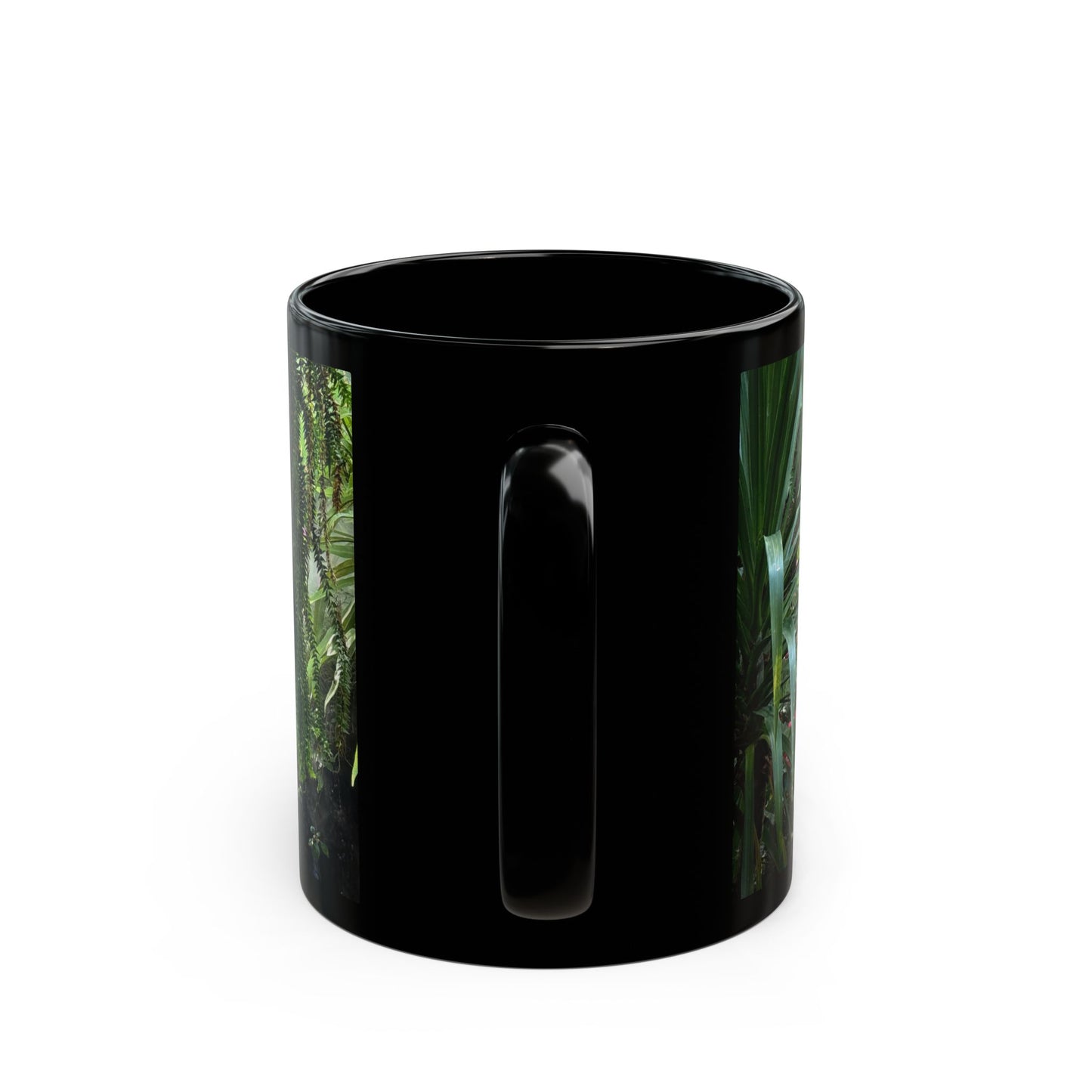 Misty Rainforest River Black Coffee Mug