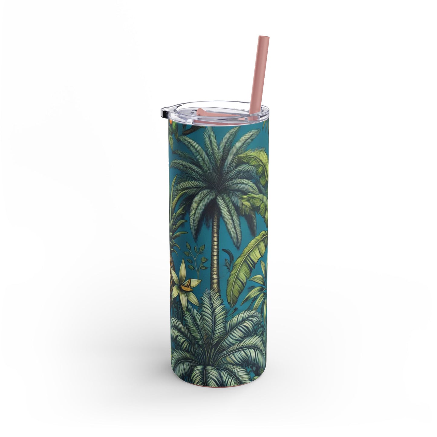 20oz Matte Tumbler, 7 Colors - Stylish Travel Cup - Tropical Fruit Blue