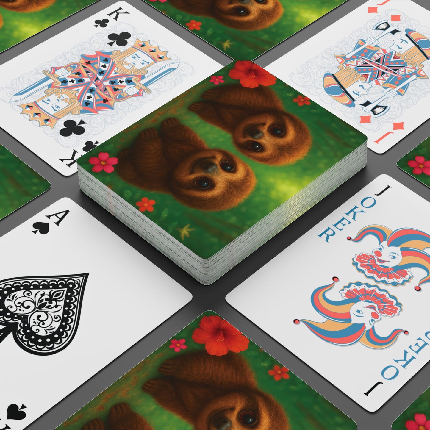 Poker Playing Cards - Baby Sloths