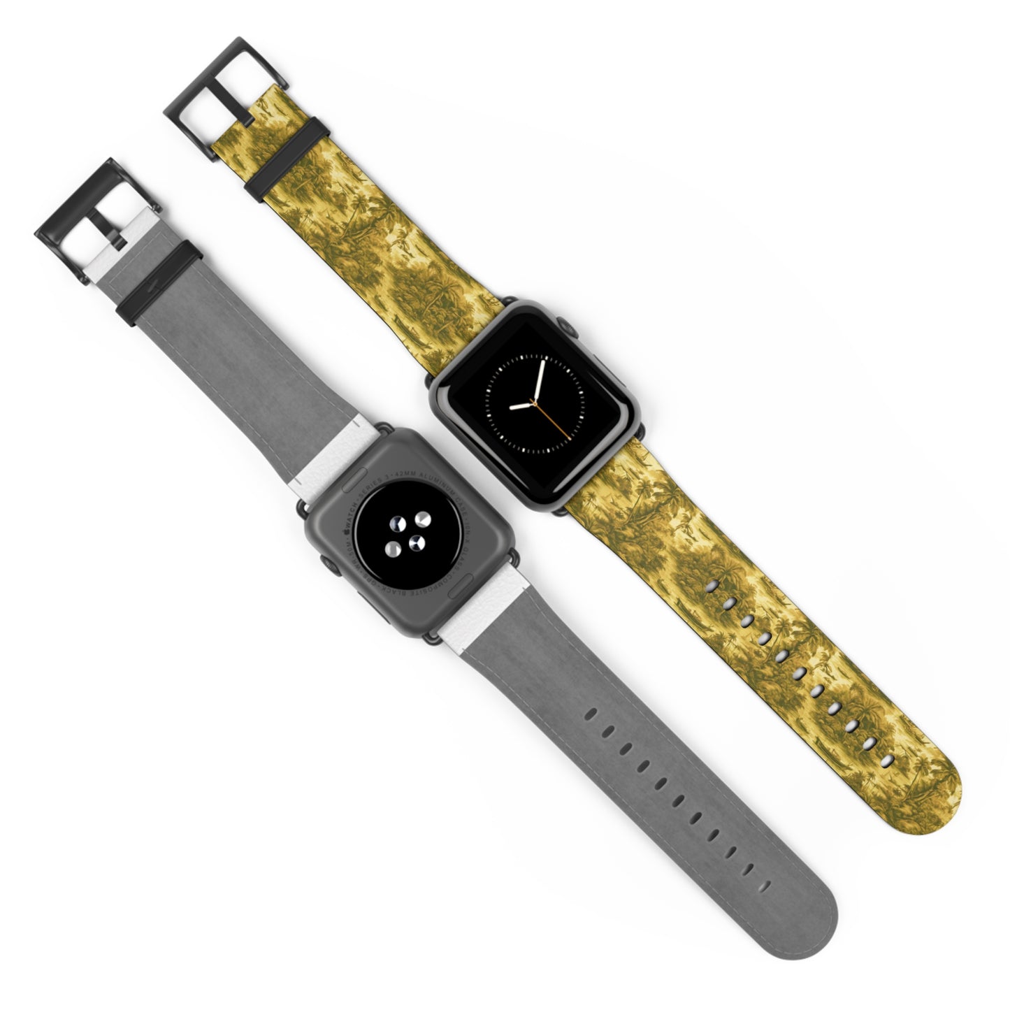 Apple Watch Band - Tropical Toile, gold