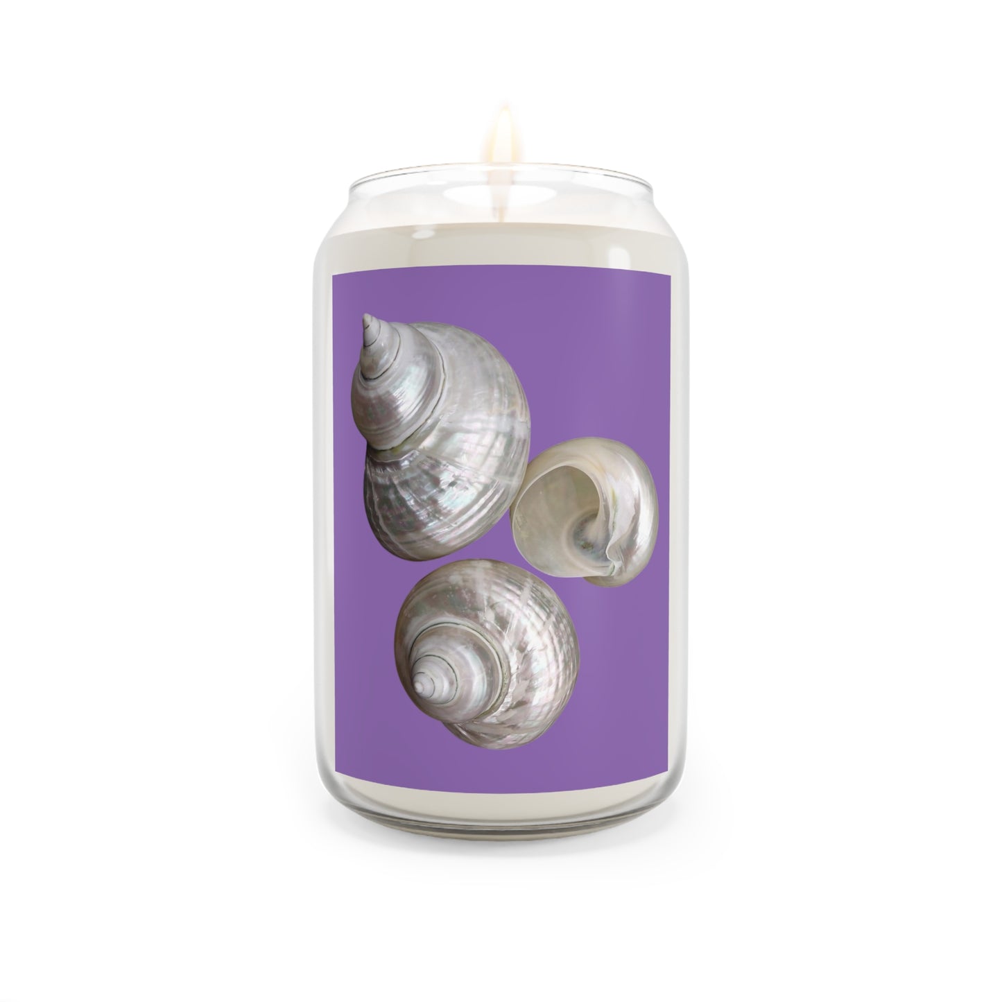 Scented Candle, 13.75oz - White Nautilus Trio, purple