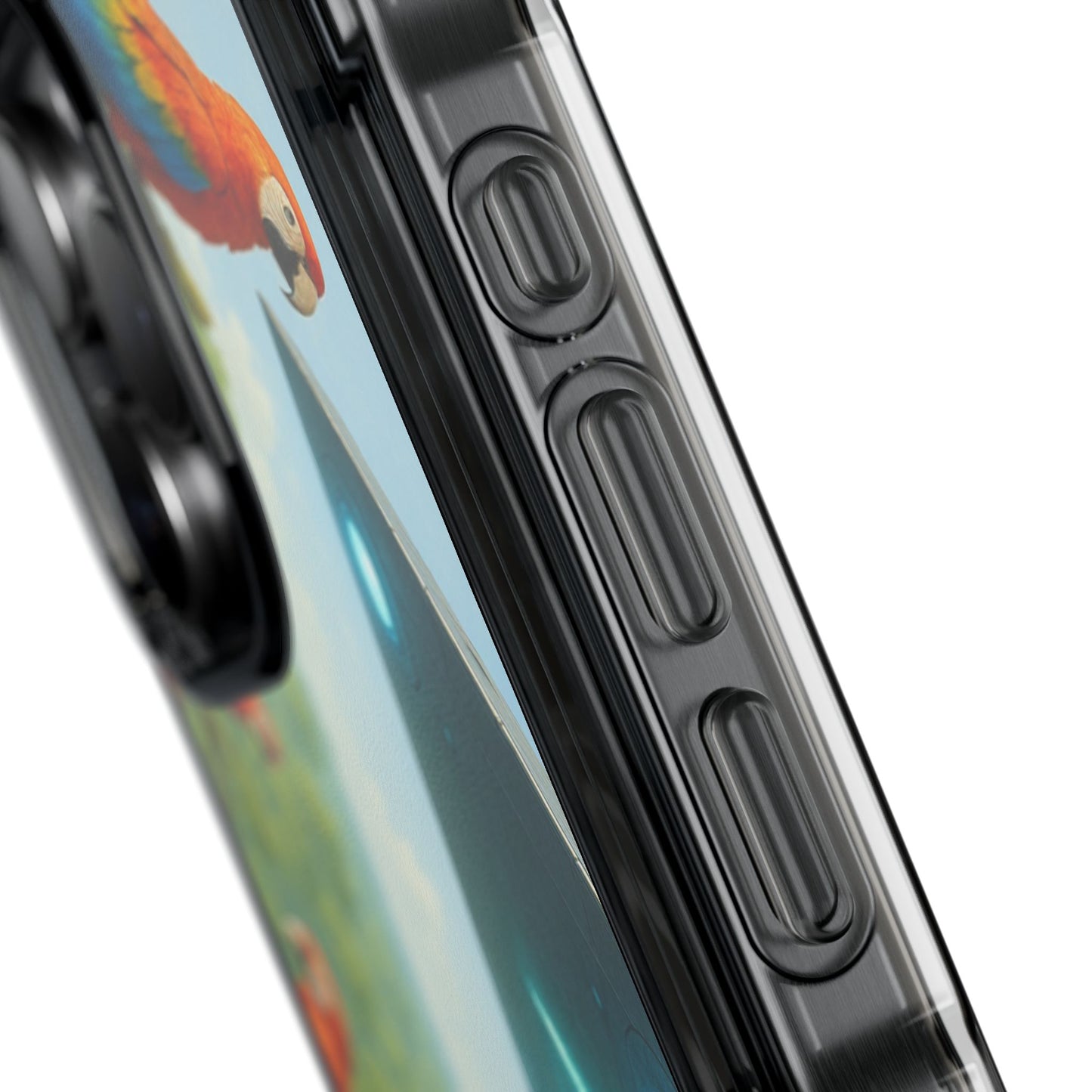 UFO and Macaws Magnetic Clear Phone Case, Many Models