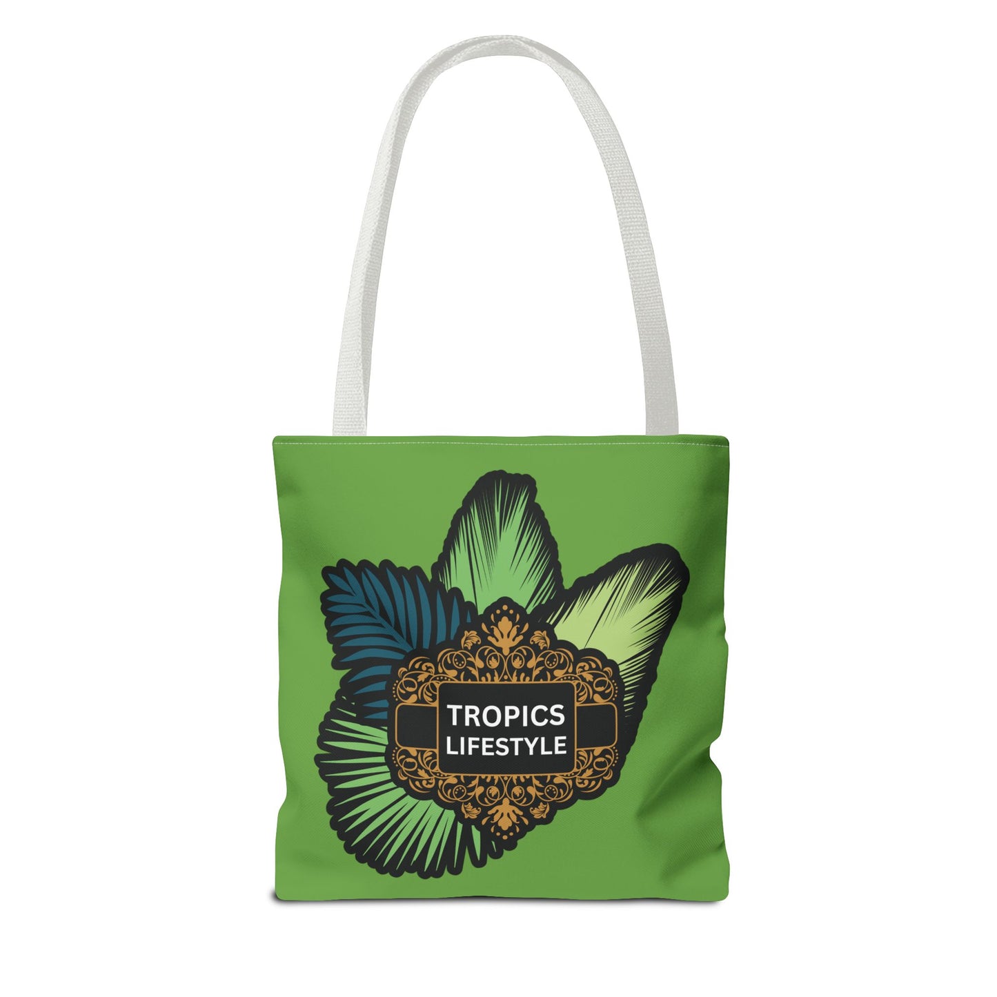 Elegant Tropics Lifestyle Logo Tote Bag - 3 Sizes, Green