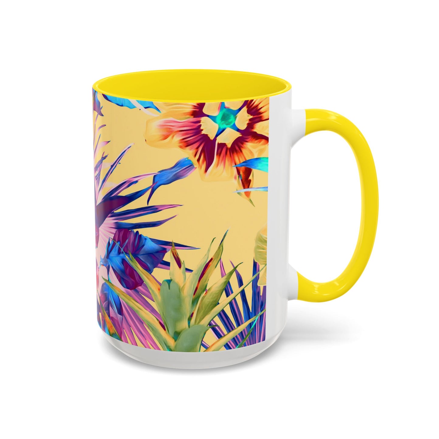 Accent Coffee Mug (11, 15oz), Plant Palooza, orange sherbet / Various Colors