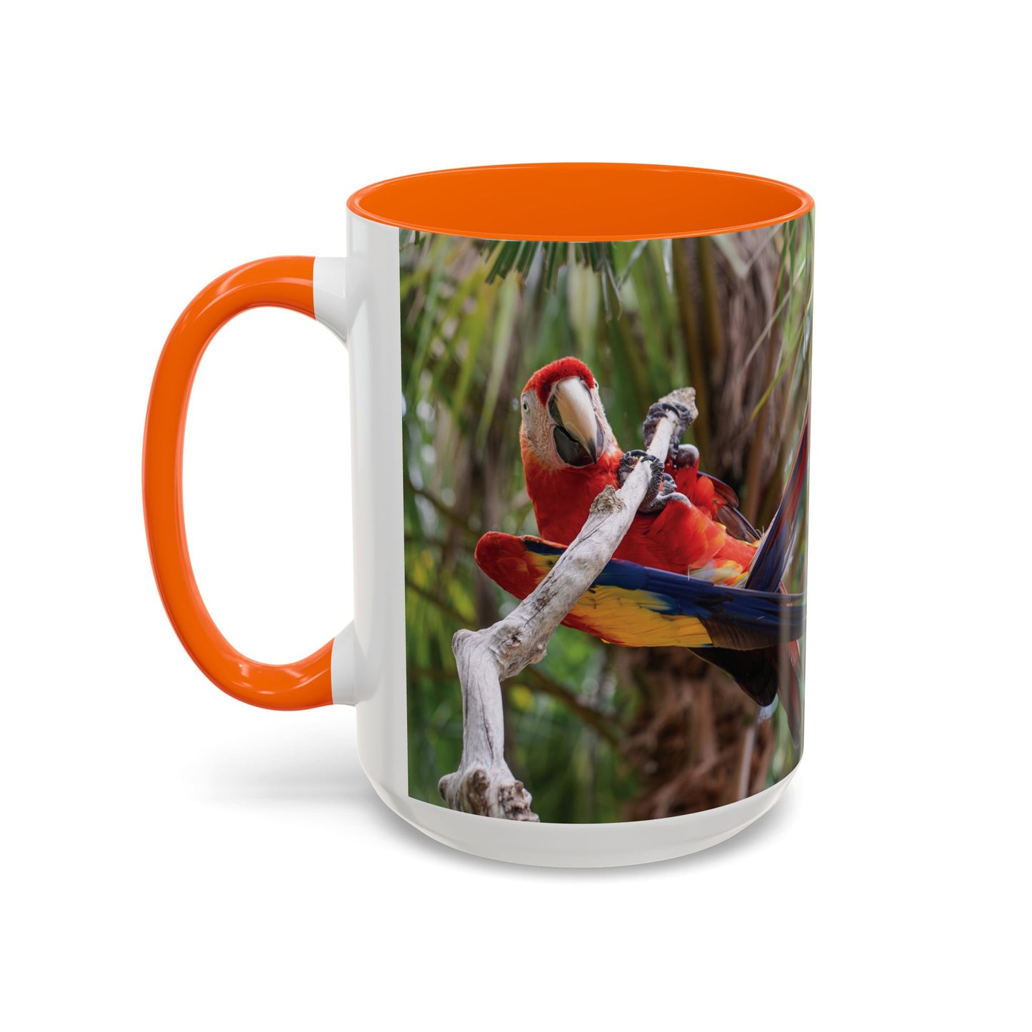 Parrot Accent Coffee Mug (11, 15oz), 8 Colors - Awkward Energy