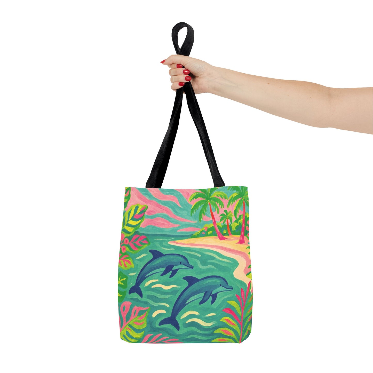 Jumping Dolphins Tote Bag - 3 Sizes
