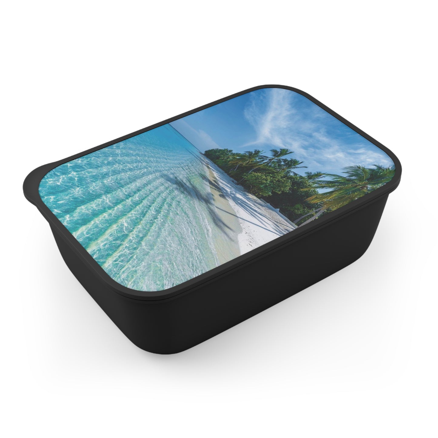 Bento Box with Utensils - Calming Beach