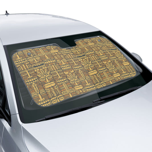 Tropical Car Sun Shades / Old Tiki Totems