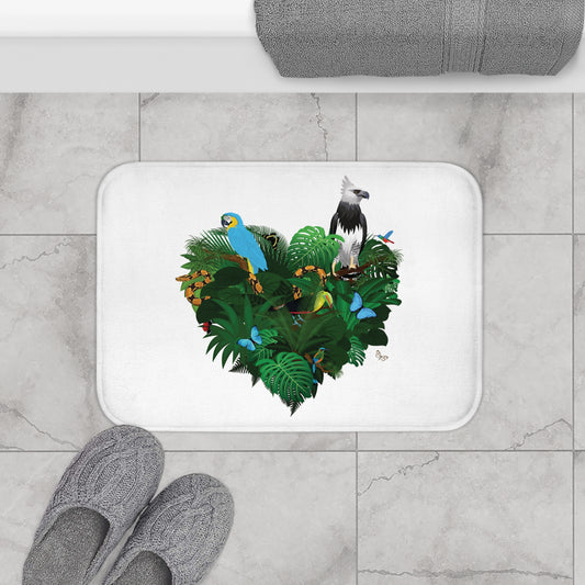 Tropical Bath Mat | Fun and Colorful Bathroom Decor / Rainbow Love