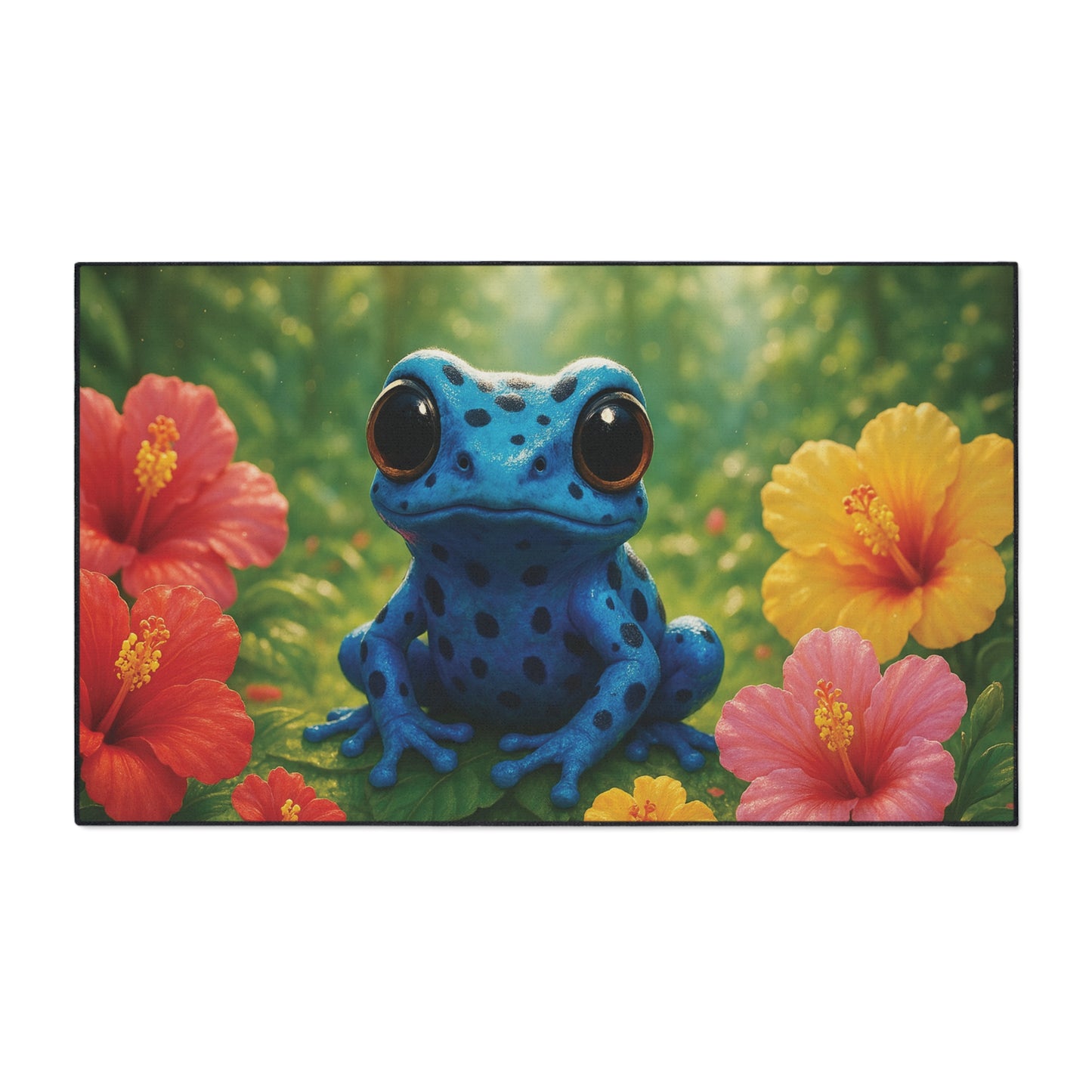 Heavy Duty Floor Mat, 5 Sizes – Tropical Area Rug for Home Décor / Baby Black Panther