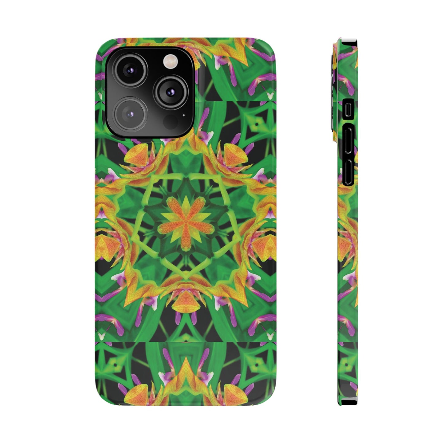 Slim Phone Cases - Orchid Kaleidoscope #2