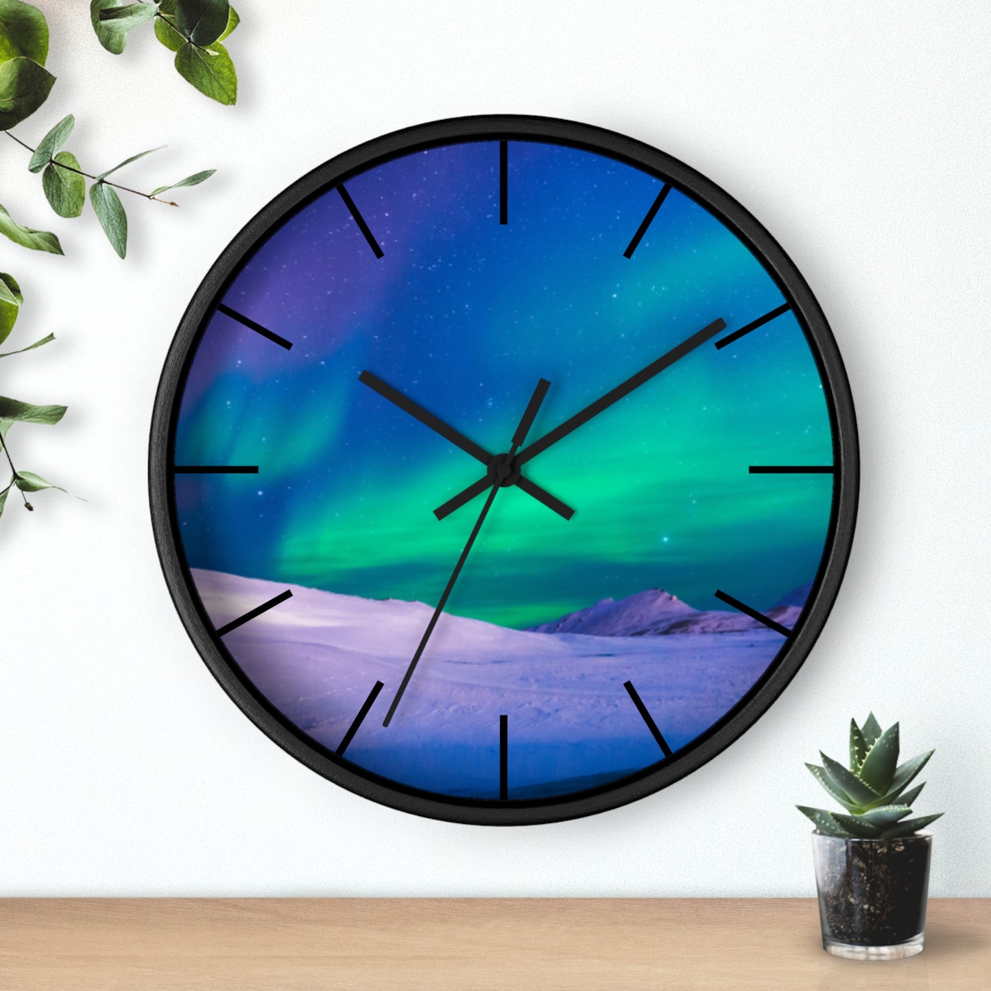 Wall Clock, Cold Ocean Lights/Peacock, Hands/Base Variants