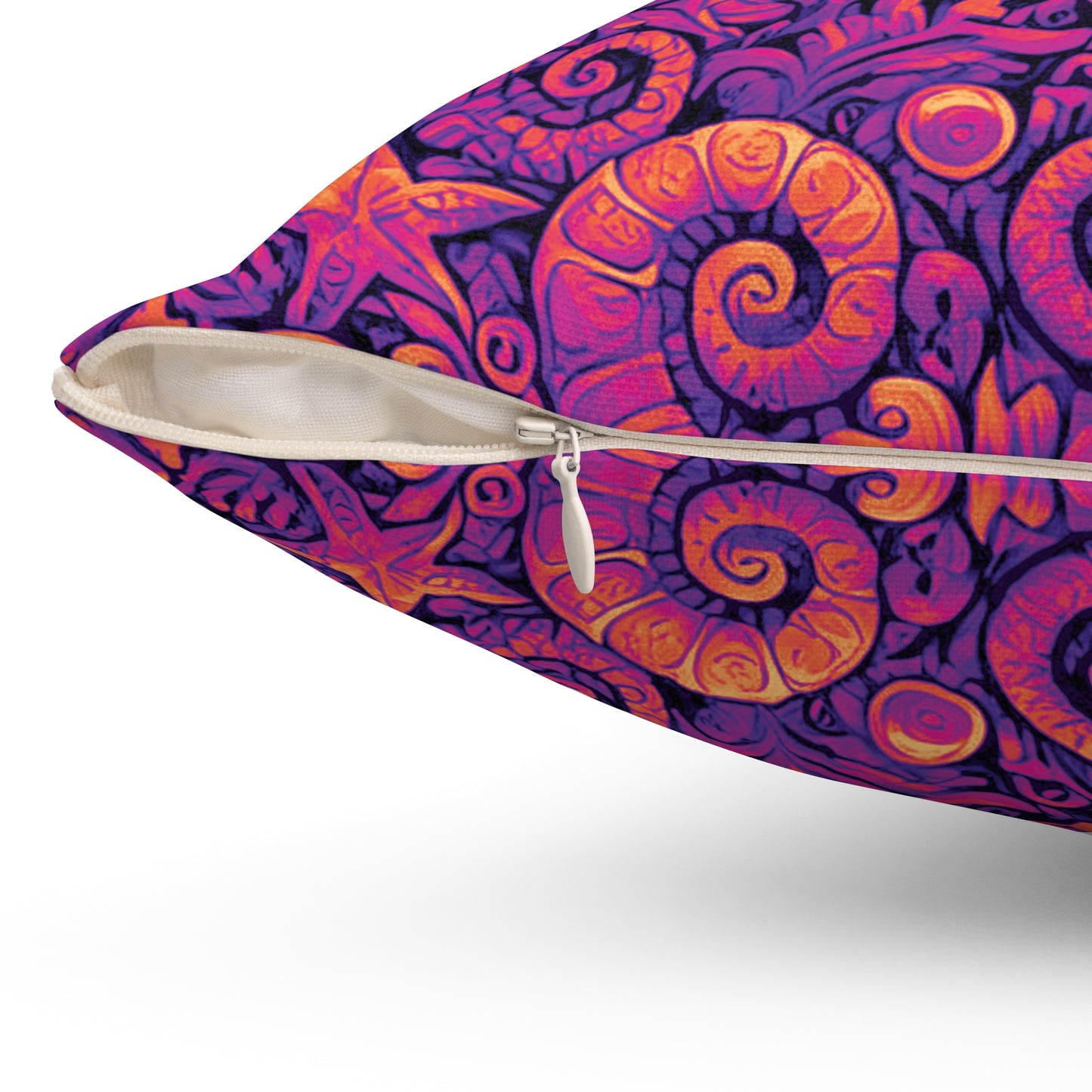 Decorative Pillow - Accent Cushion, 4 Sizes / Seahorse Trio, Pop