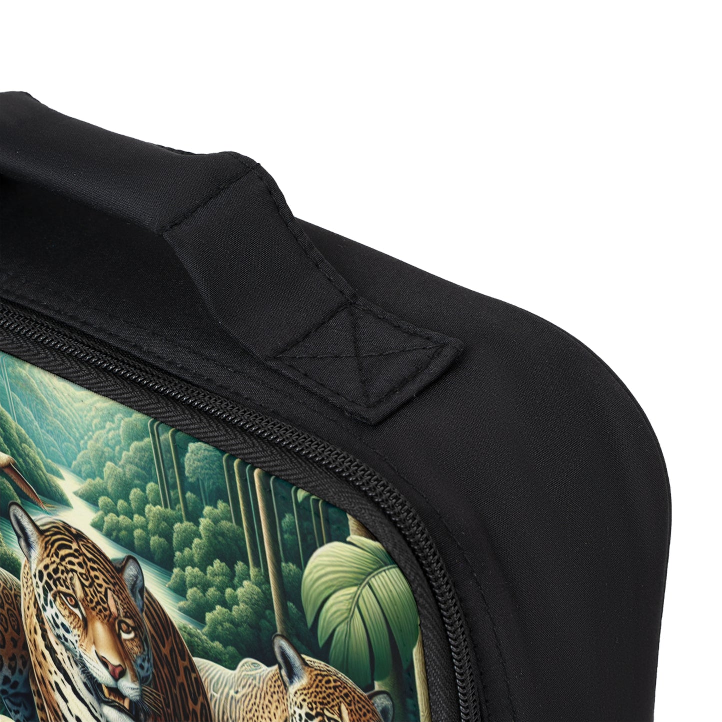 Jungle Jaguars Lunch Bag - Eco-Friendly Insulated Tote, Adult and Child Lunchbox / Perfect for Picnics, Beach Outings