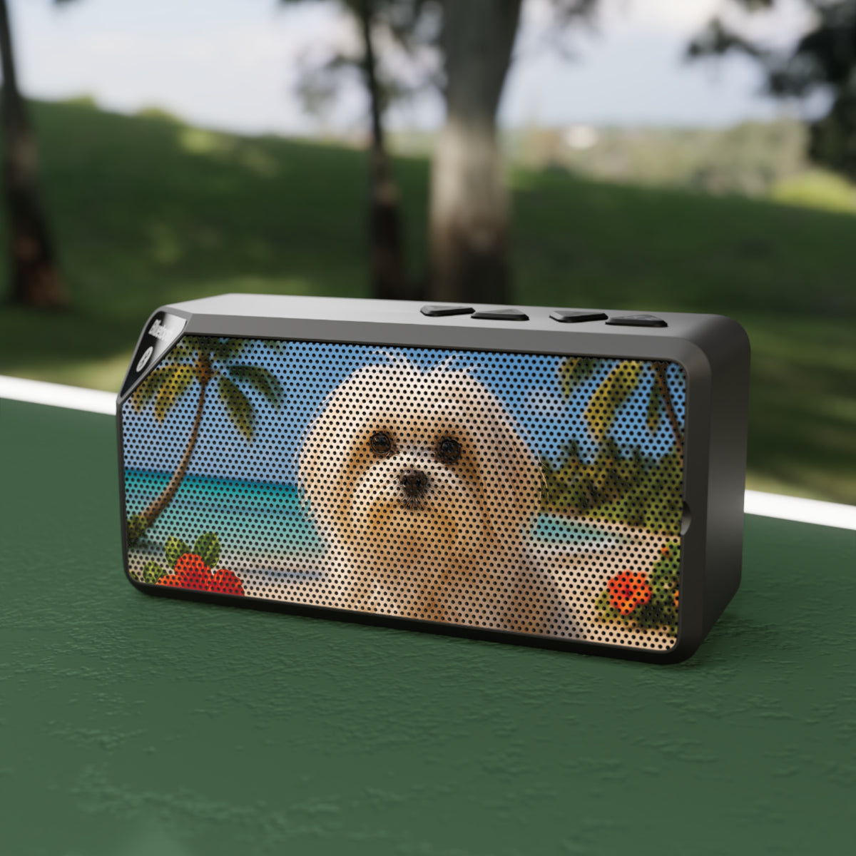 abba Bluetooth Speaker - Portable Sound Experience / Puppy Ariel at the Beach