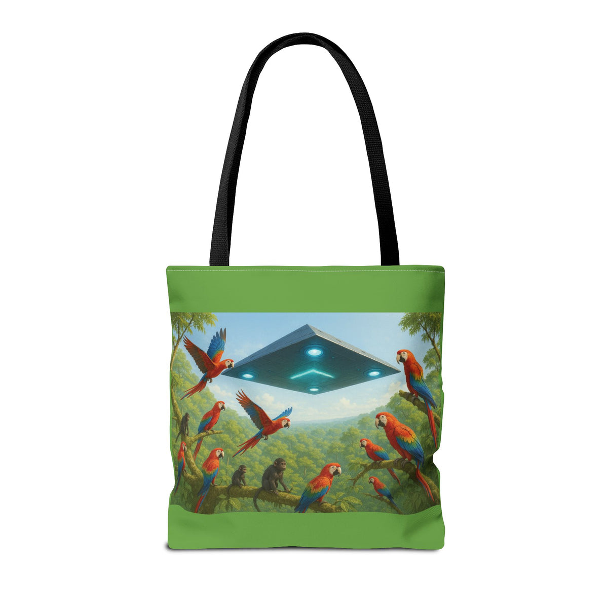 UFO and Macaws Tote Bag - 3 Sizes