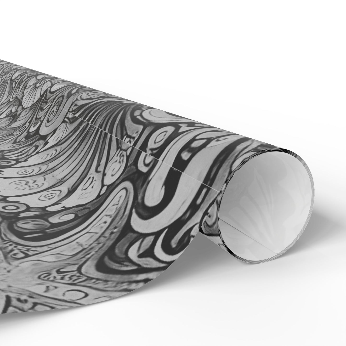 Wrapping Paper - Tropical Gift Wrap for All Occasions, 3 Sizes/2 Finishes / Seahorses Noir