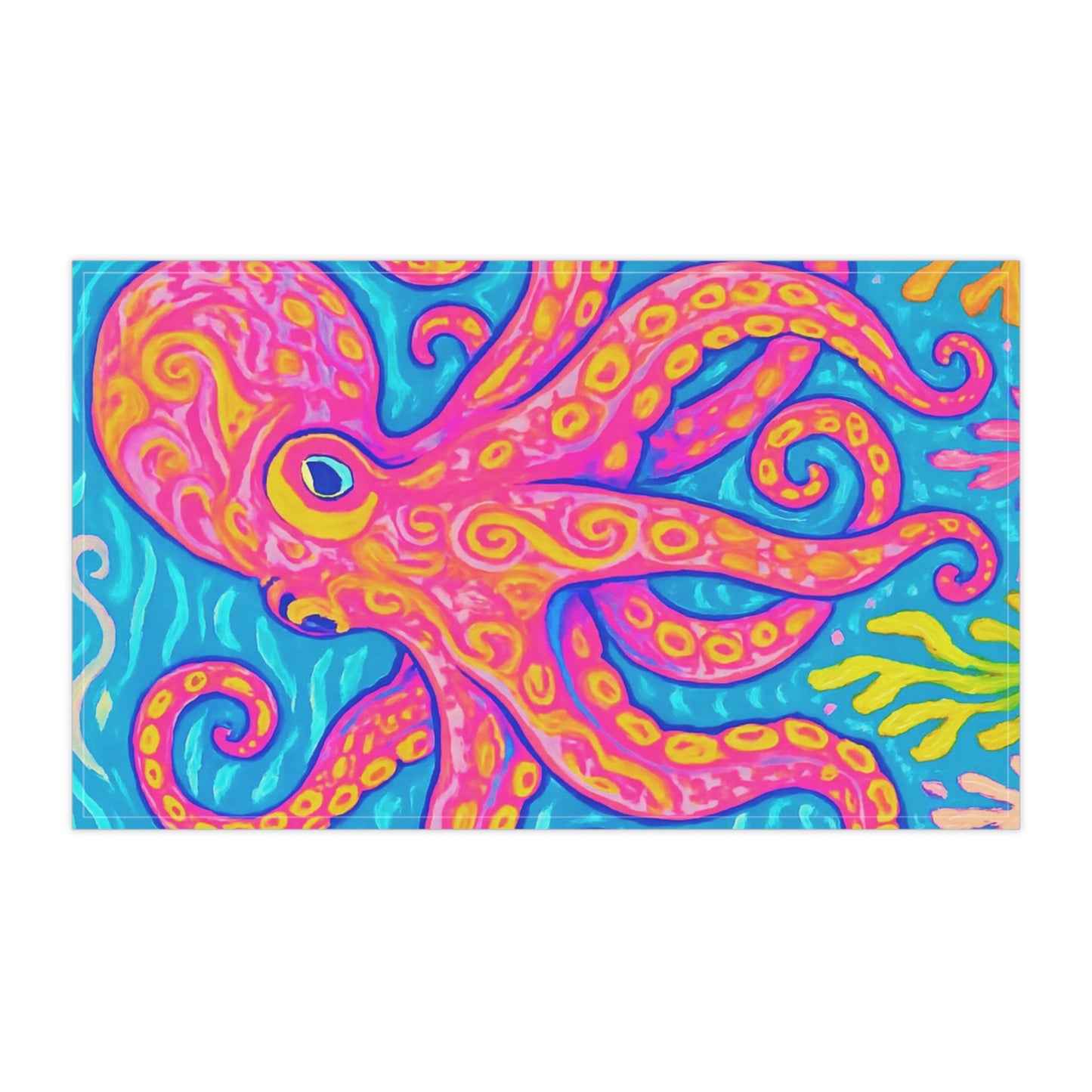 Tea Towels (cotton, poly), Kraken Joe