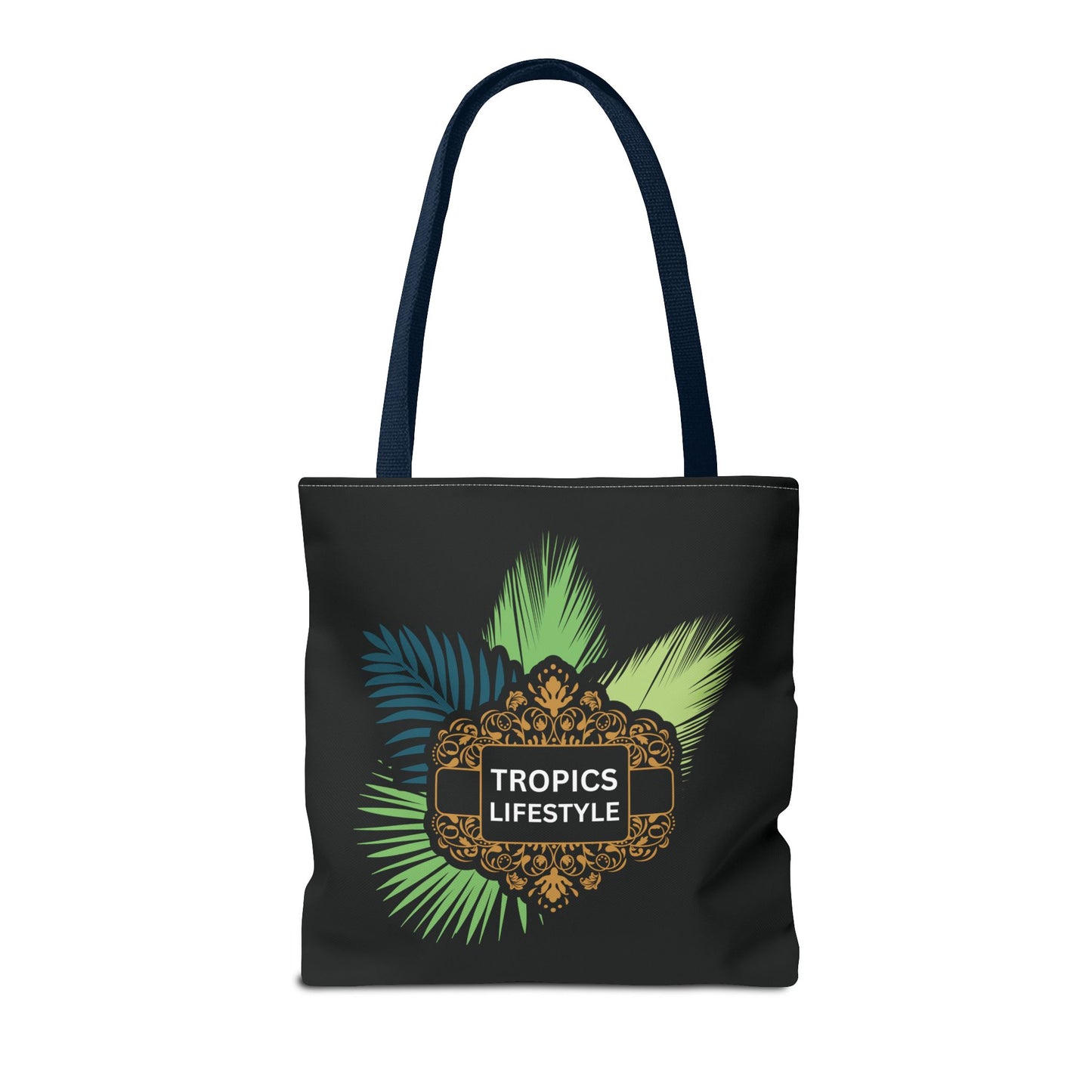 Elegant Tropics Lifestyle Logo Tote Bag - 3 Sizes, Black