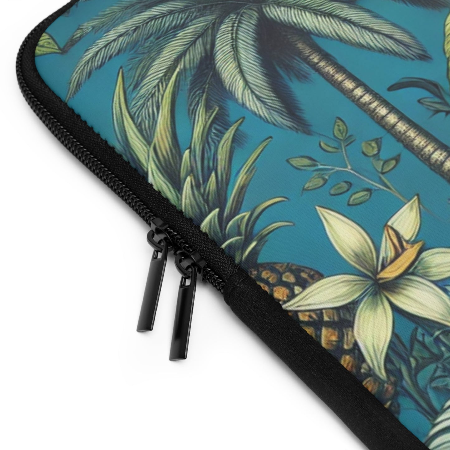 Tropical Laptop Sleeve, 5 Sizes - Perfect for Beach Lovers & Students / Tropical Fruit, Blue