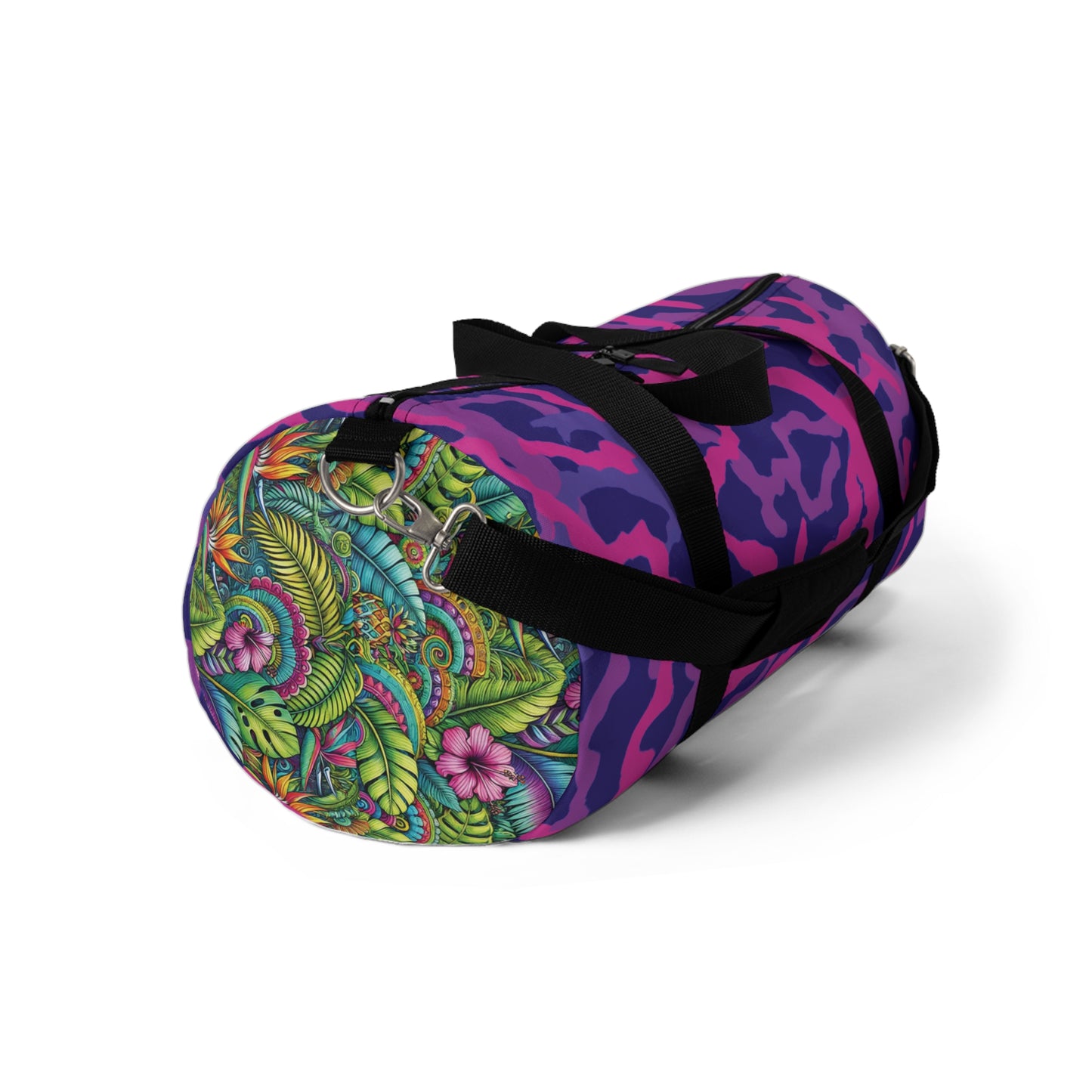 Tropical Duffel Bag - Perfect for Travel and Gym / Coral Threads, Heatwave